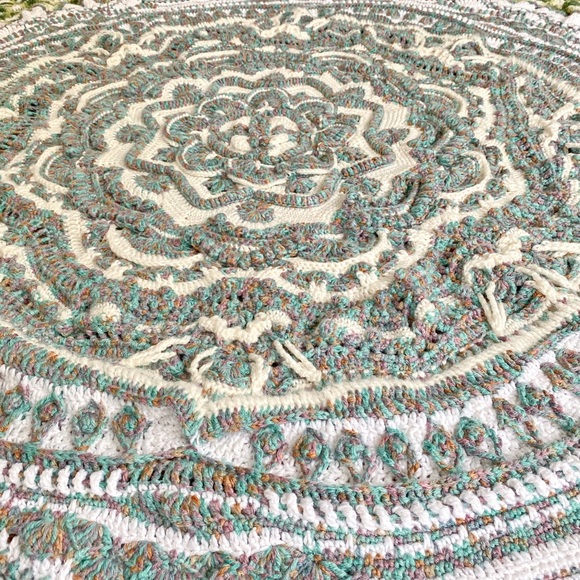 ❌sold❌ Mandala Madness Hand Made Crochet 78" - Picture 9 of 13